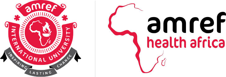 Logo for Amref International University / Amref Health Africa