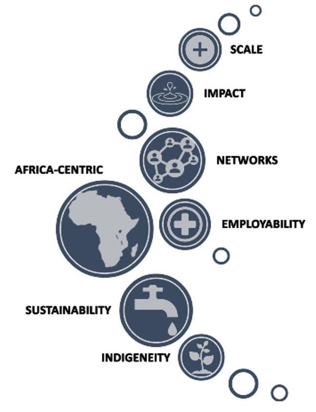 Principles of Partnership: Africa-centric, Employability, Networks, Impact, Scale, Sustainability, and Indigeneity